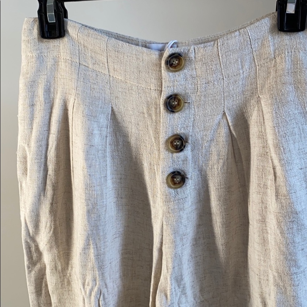 Wide Leg Linen Pants